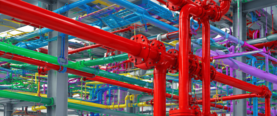 BIM piping model