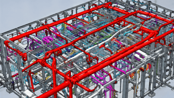 BIM piping model