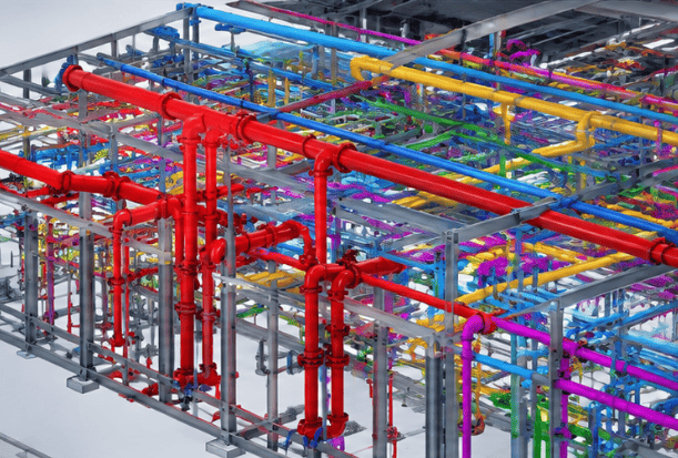 BIM piping model