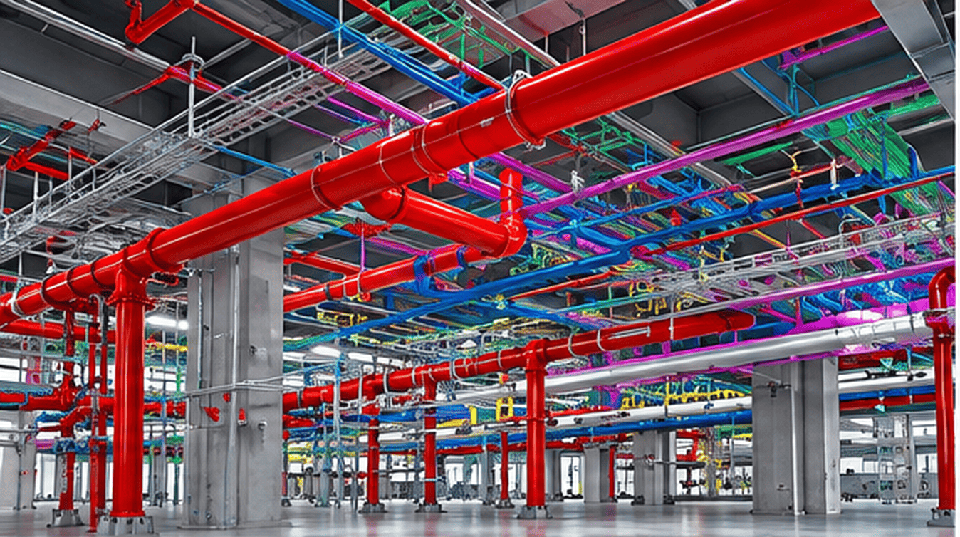 Industrial fire protection and MEP BIM modeling